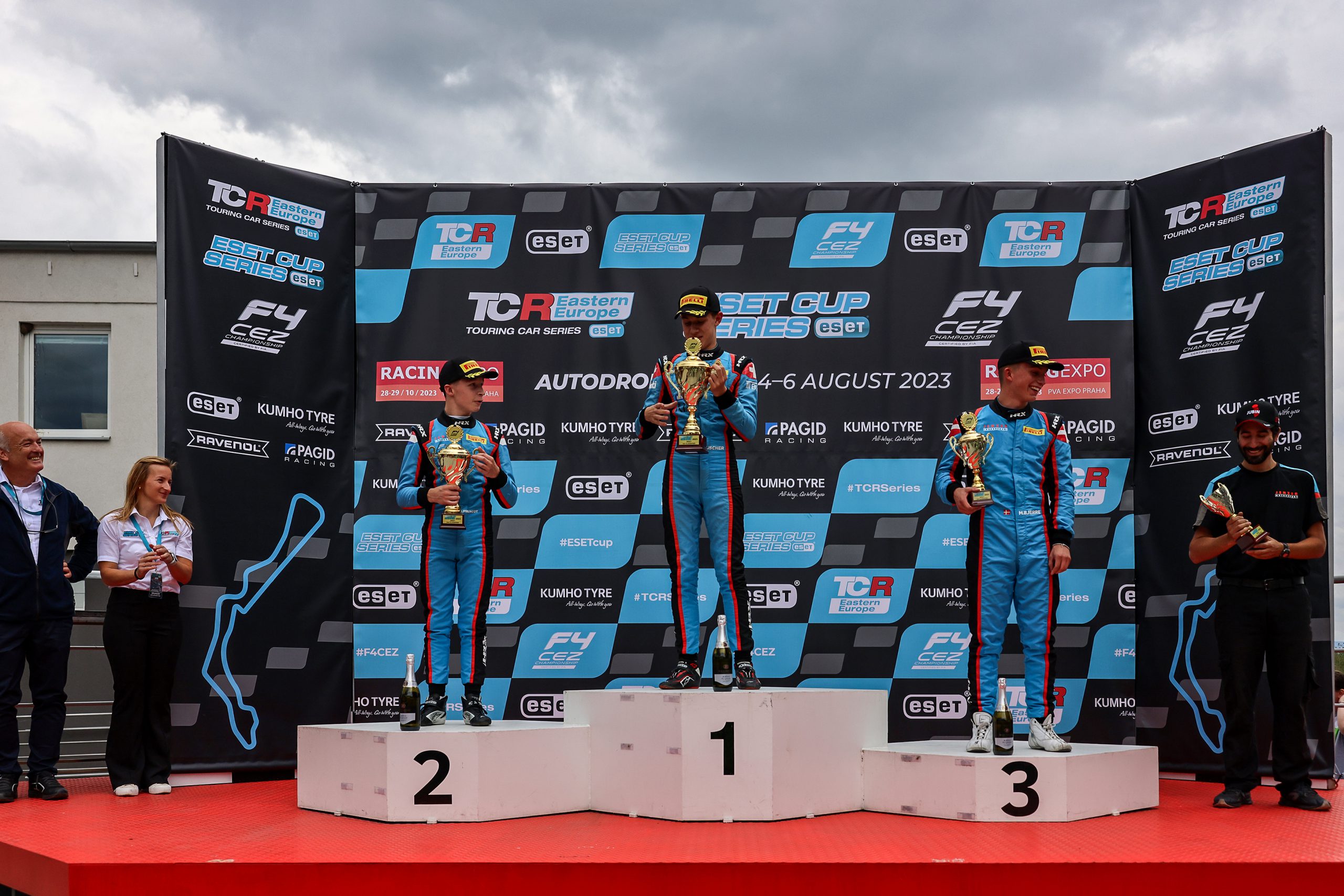 Ethan Ischer led the Jenzer Motorsport team to a 1-2-3 finish