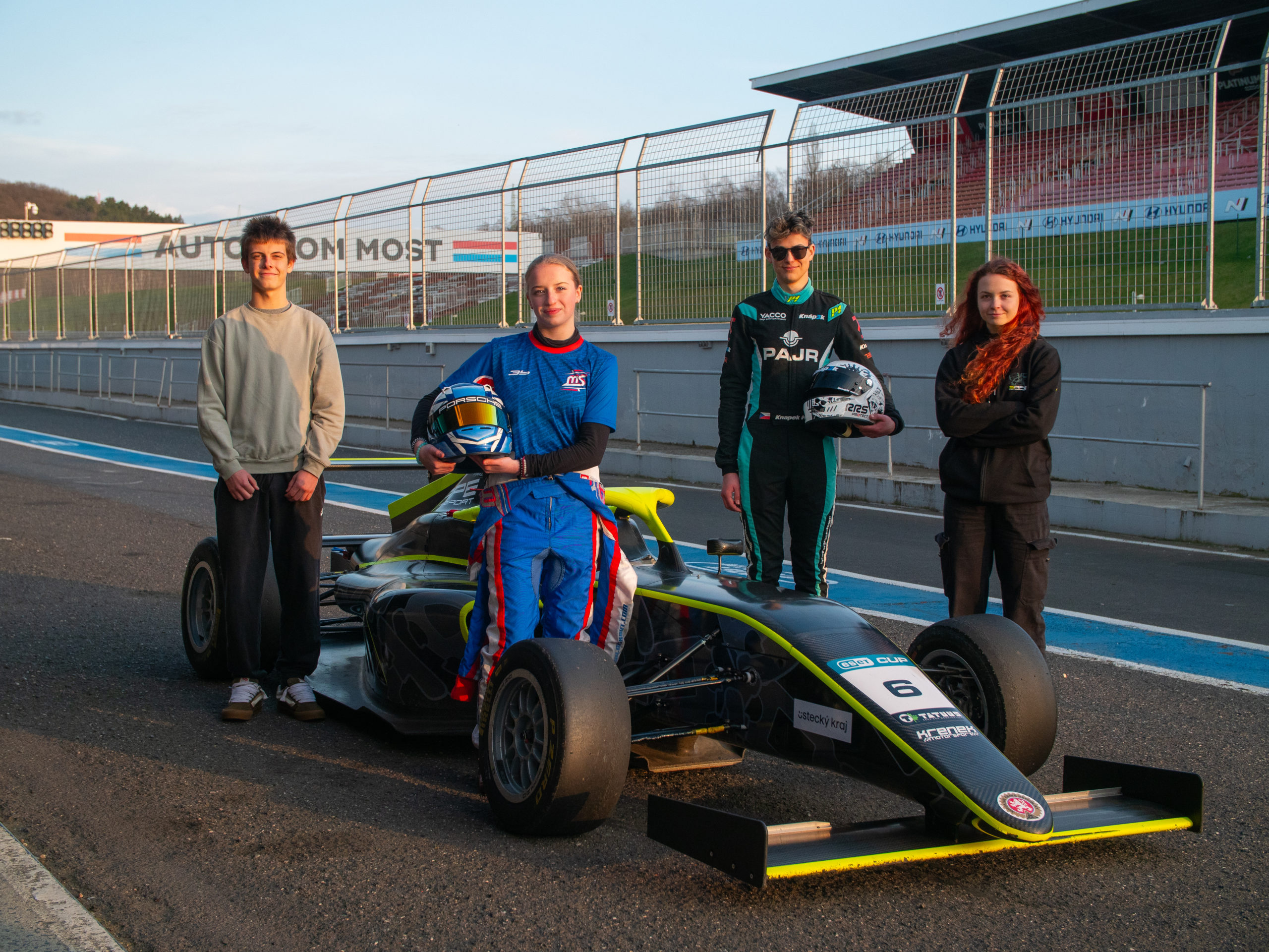 F4 CEZ Academy members tested Formula 4 at Autodrom Most